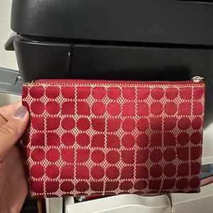 Vintage Kate Spade Dot Noel Cosmetic bag- Red